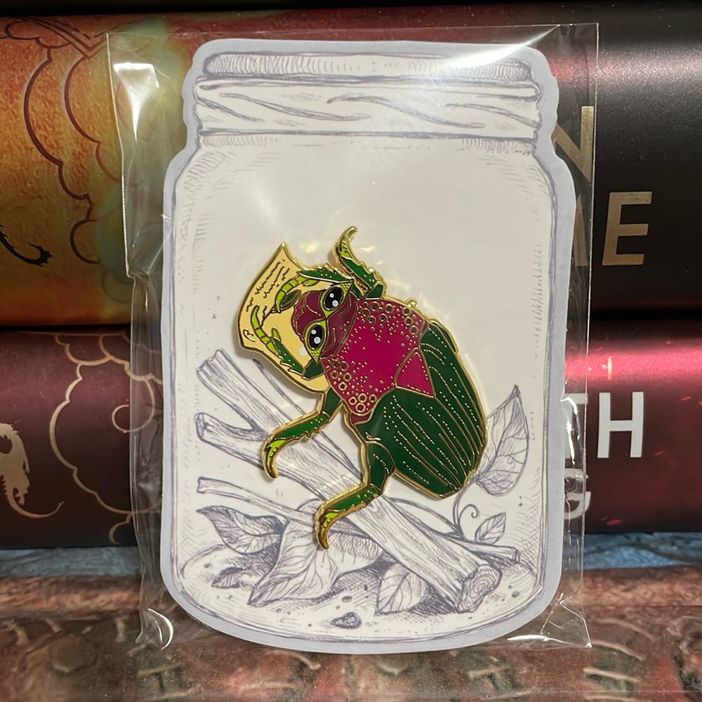 Rita skeeter beetle Harry Potter pin from lit joy